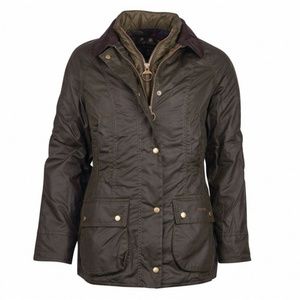 Barbour Hartwell Waxed Jacket - Olive US 10/UK 14